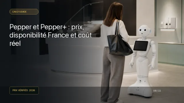 Robot social à tablette et base roulante dans un espace d’accueil